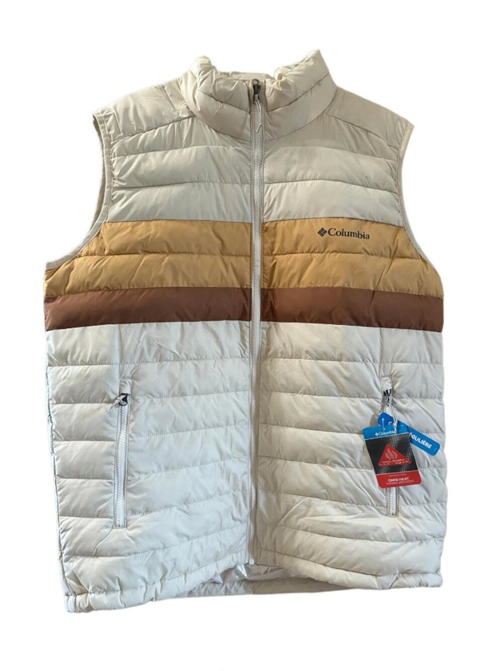 Columbia Women's Powder Lite II Vest - Chalk / Canoe / Morel - Omni-Heat-Medium